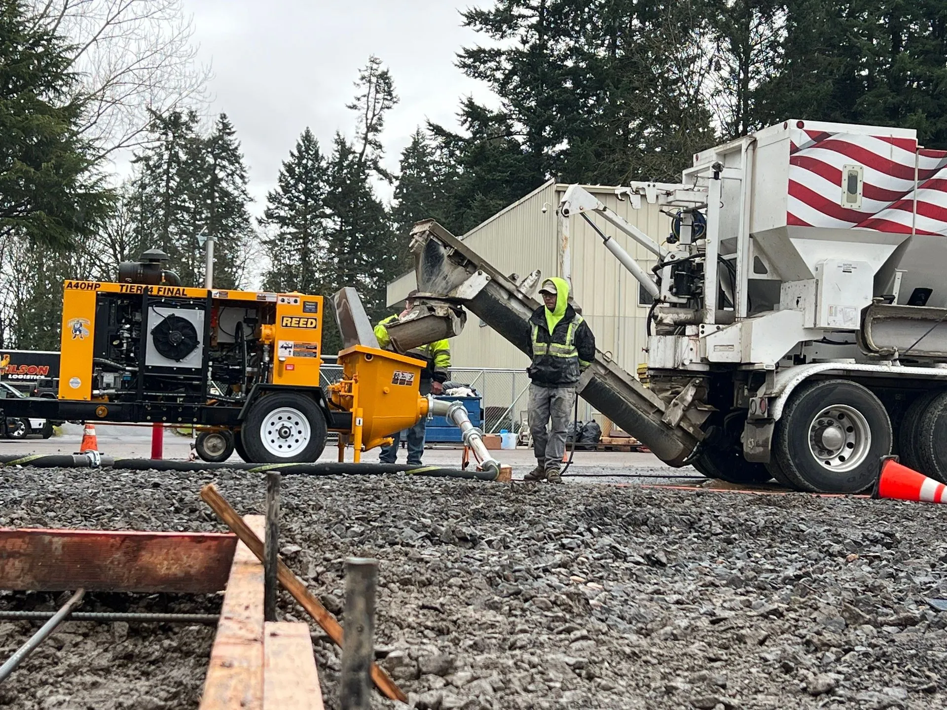 Foundations First Northwest offers quality cement and shotcrete pump services